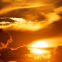 Zonsondergang boven Zwolle